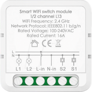 NOUS L13 - 2 Kanal Schaltaktor WLAN