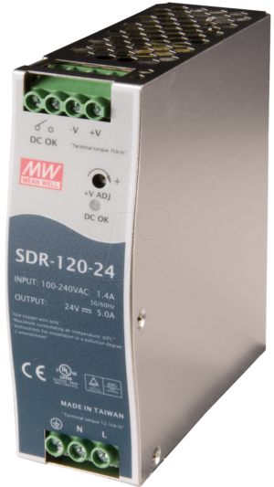 SNT MW-SDR120-24 - Schaltnetzteil