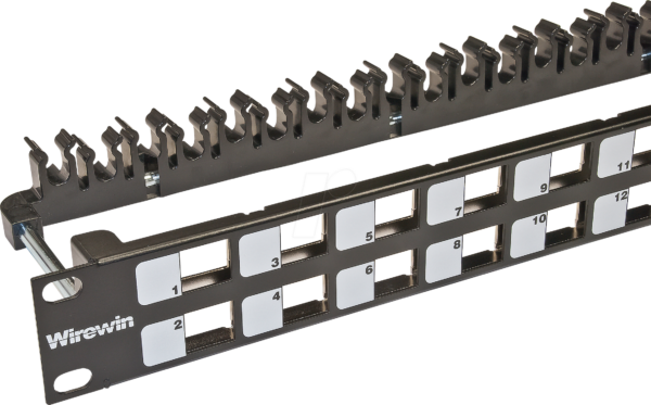 WKS PANEL 24 BL - 19'' Patchpanel für 24x Keystone Module